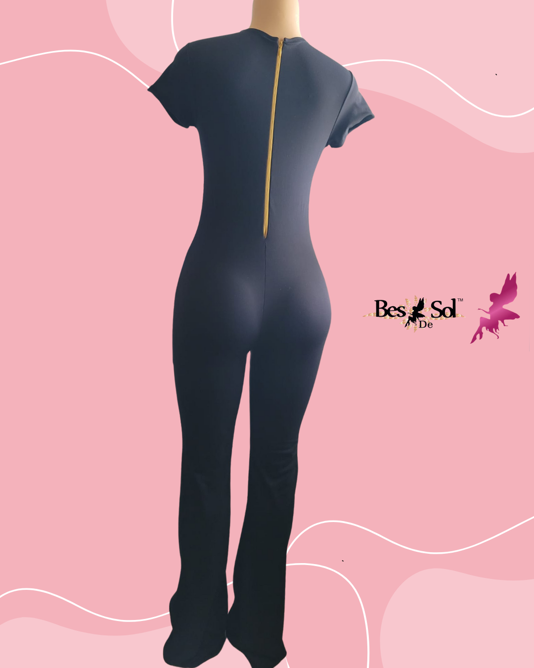 JUMPSUIT VELA ( ZIPPER BACK &STRAIGHT BOOT)