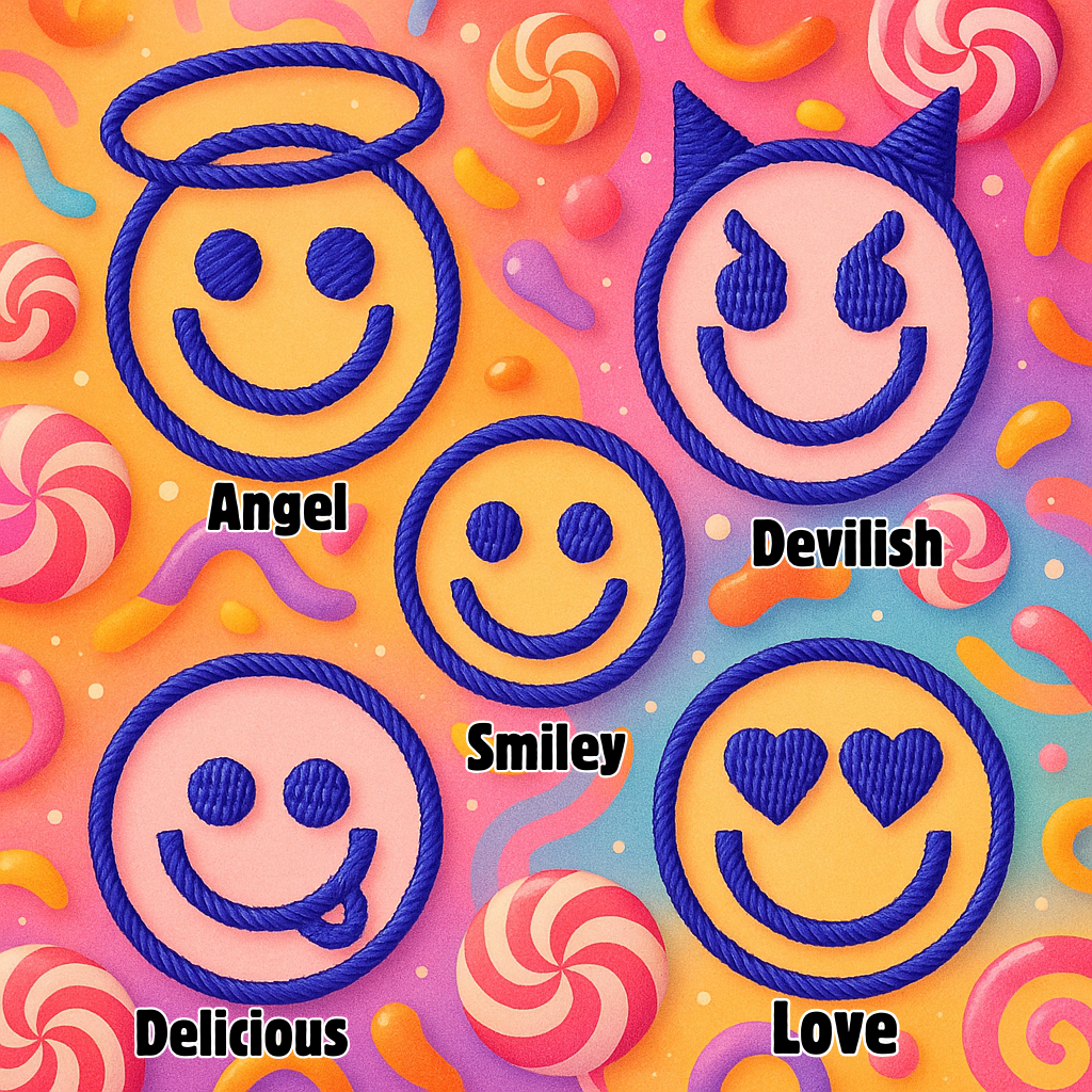 TOP FACES EMOTIONS BEAUTIFUL EMBROIDERY ( EXCLUSIVE DESIGNS) Blue / Pink