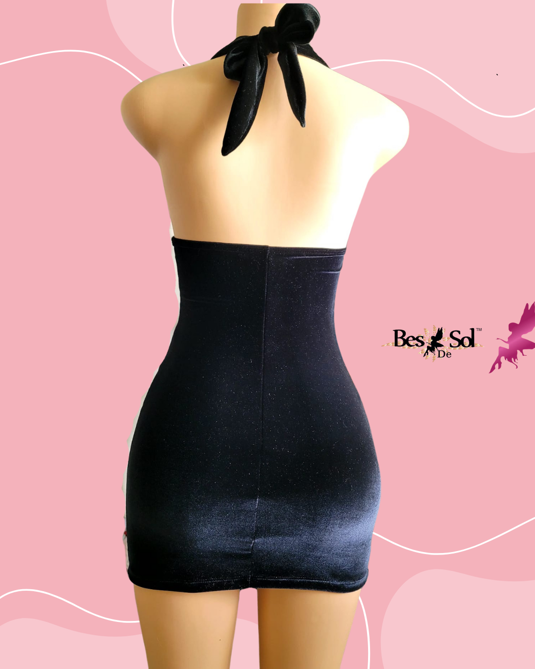 MINI DRESS LOLA SEXY (DEEP NECKLINE)