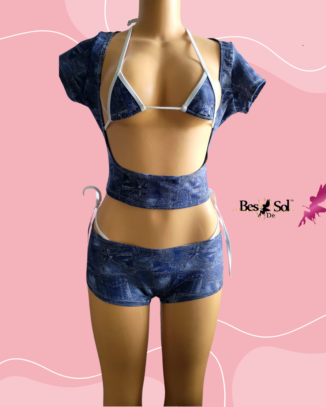 SET LIA CROP TOP & MINI SHORT