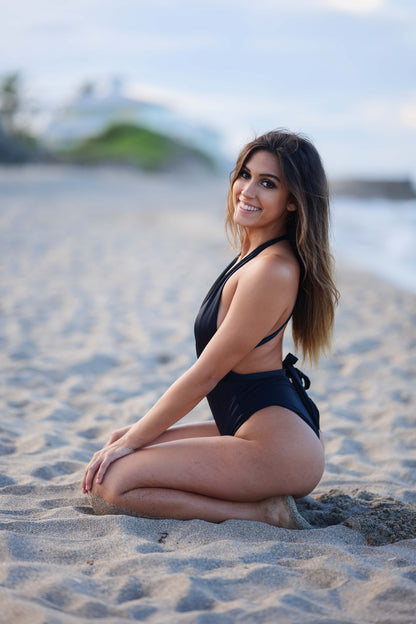 ONE PIECE SOL DEEP NECKLINE ( LONG STRAPS )
