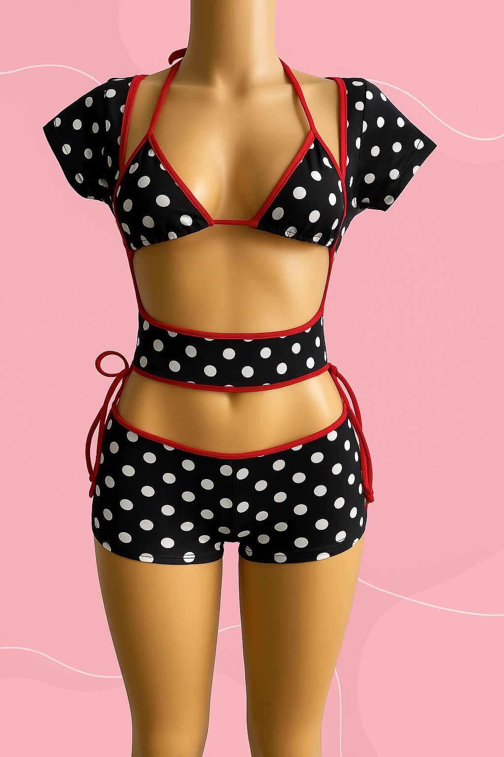 SET LIA CROP TOP & MINI SHORT