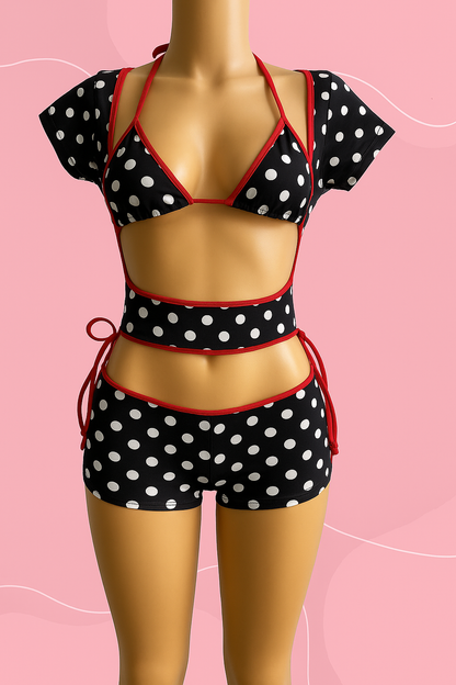 SET LIA CROP TOP & MINI SHORT