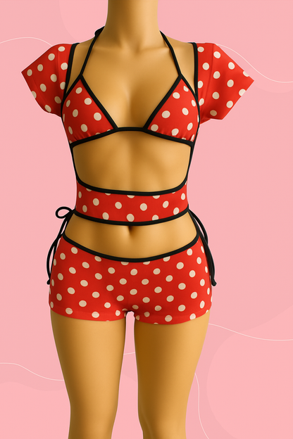 SET LIA CROP TOP & MINI SHORT