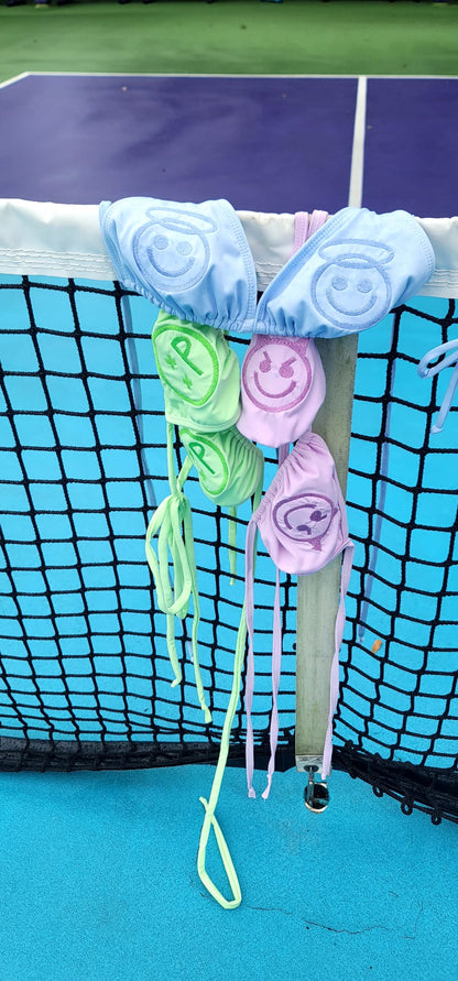TOP FACES EMOTIONS BEAUTIFUL EMBROIDERY  ( EXCLUSIVE DESIGNS) Blue / Pink