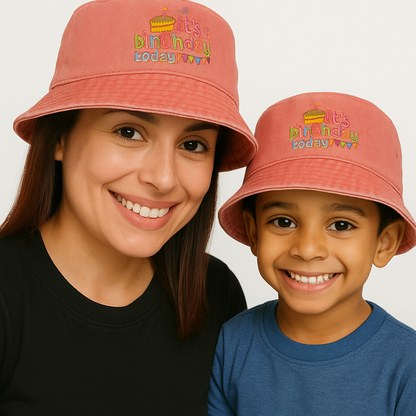 Custom Bucket Hat with Embroidery Ideal for birthdays, photo shoots, gifts, party favors, and more, Sun Bucket Hat ,it is adjustable