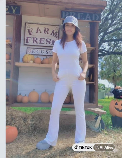 JUMPSUIT VELA ( ZIPPER in front  , pockets  &STRAIGHT BOOT)