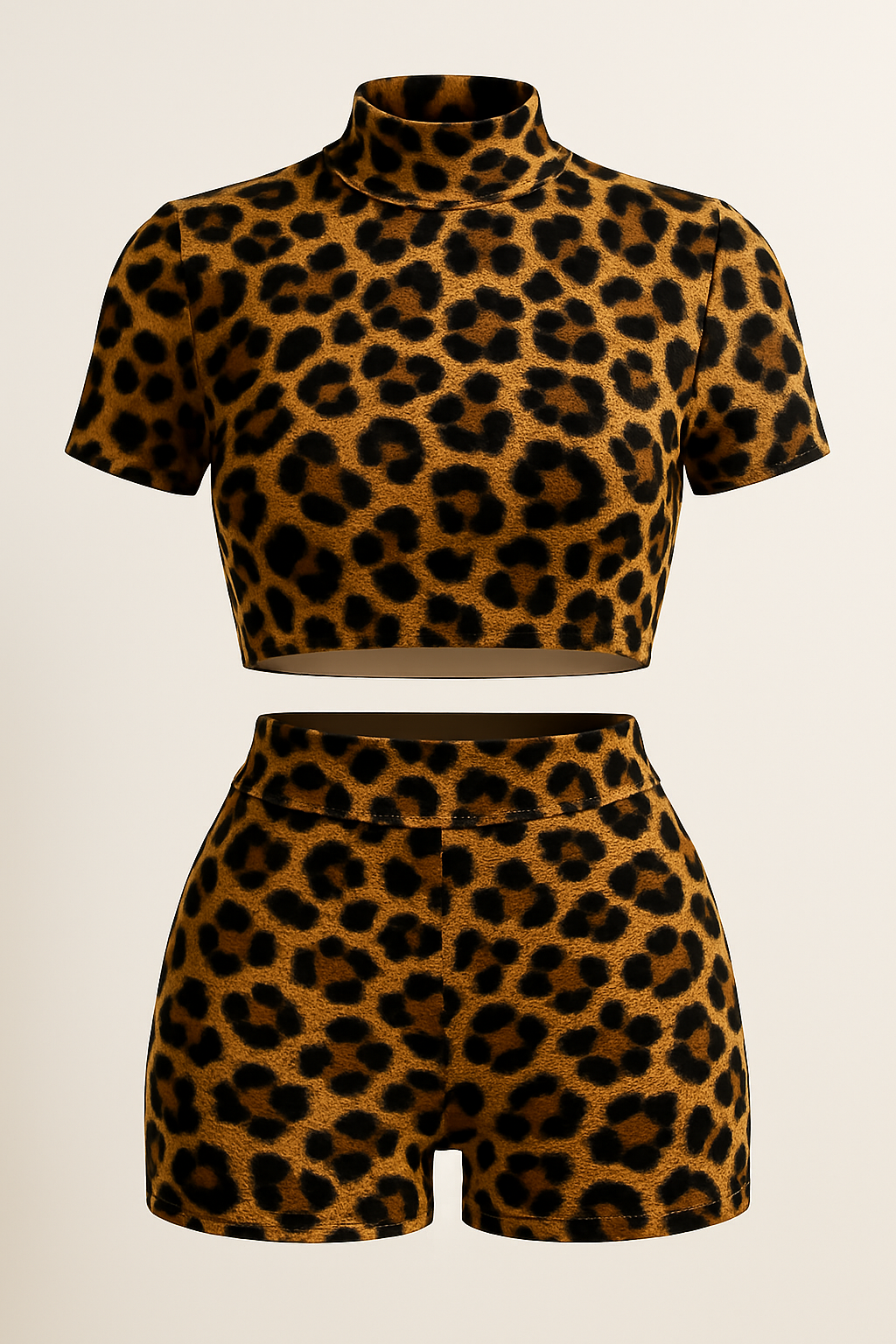 Set  foldover  Waist Short  | Crop Top & Shorts – Beso de Sol- Two-Piece | foldover  High, Mid & Low Waist Shorts – Beso de Sol