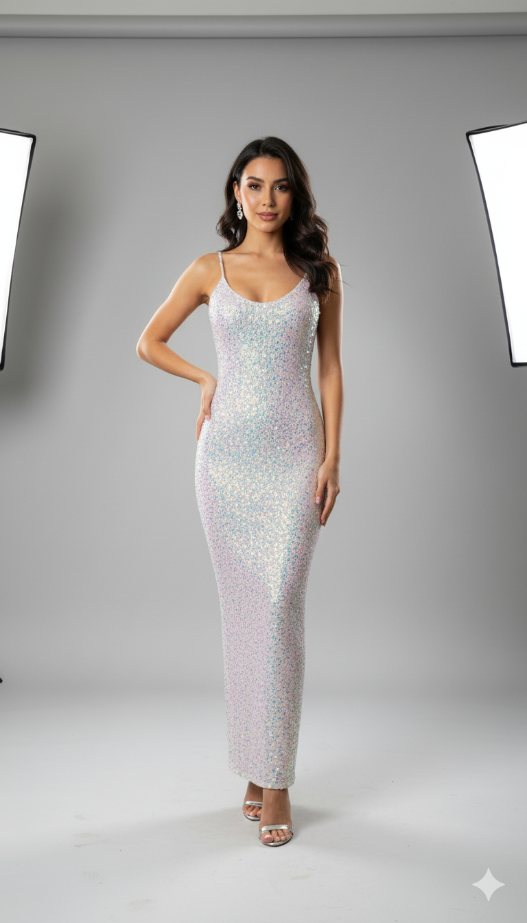 “Luz de Fiesta" Sequin Gown – Holiday Edition ✨