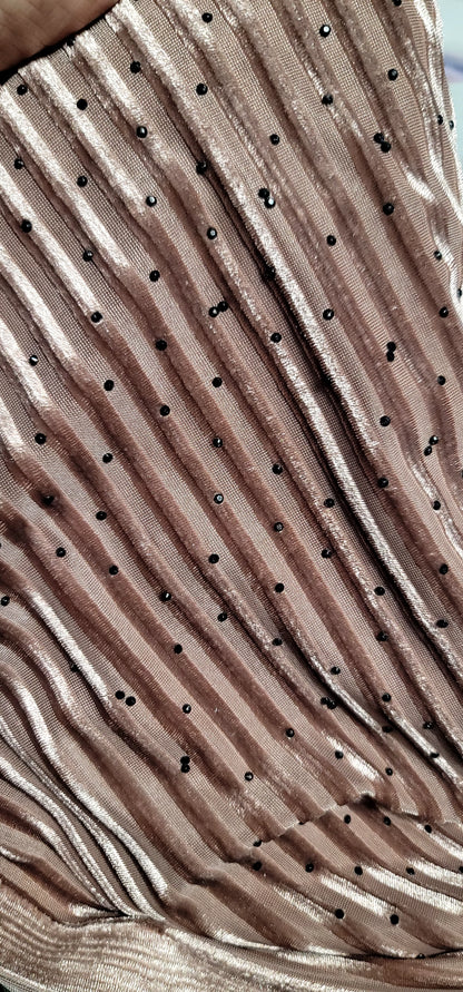 Set Maxi Velvet Mesh Rhinestone Set – Off-Shoulder Glam Elegance Holidays