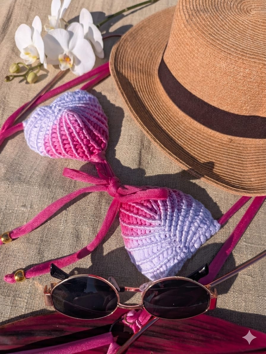 ONE PIECE MACRAME SHELLS THONG
