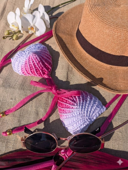 ONE PIECE MACRAME SHELLS THONG