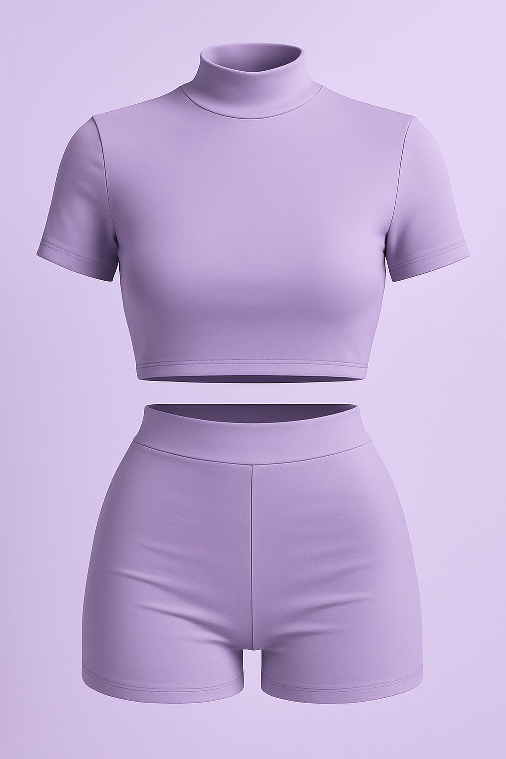 Set  foldover  Waist Short  | Crop Top & Shorts – Beso de Sol- Two-Piece | foldover  High, Mid & Low Waist Shorts – Beso de Sol